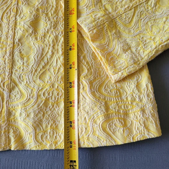 Analogy Stretchy Jacket / Blazer - Lemon Yellow, Sz L - VGC - Picture 6 of 9